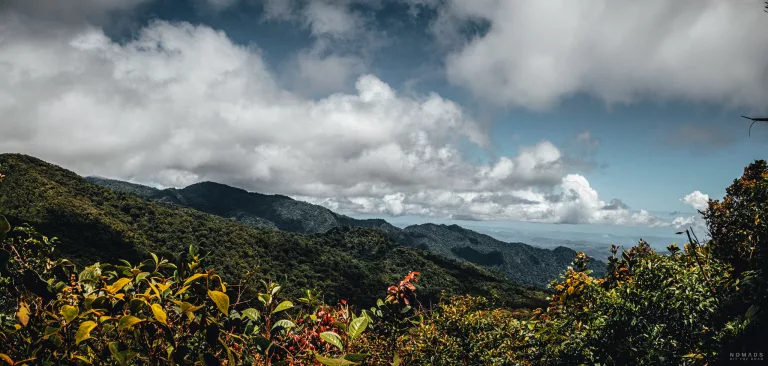 Ausblick über die grünen Hügel in Boquete Panama