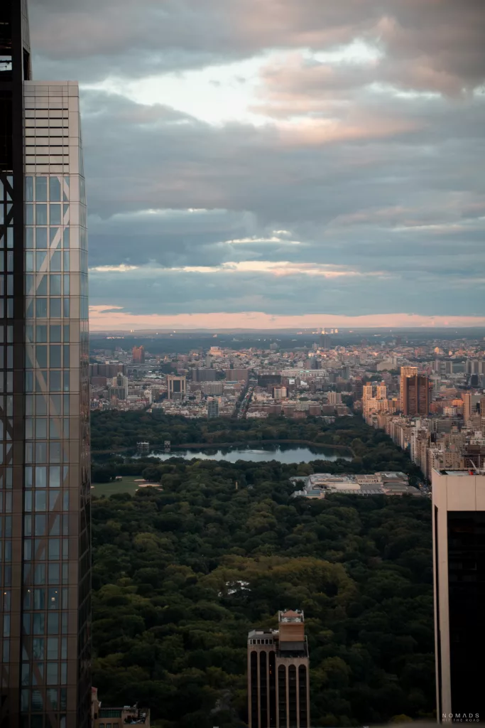 Ausblick vom Rockefeller Center auf den Central Park