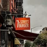 7th Street Burger Schild