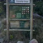 Schild Anfangspunkt Platteklip Gorge Starting Point