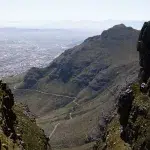 Aussicht auf Kapstadt und Wanderweg Platteklip Gorge