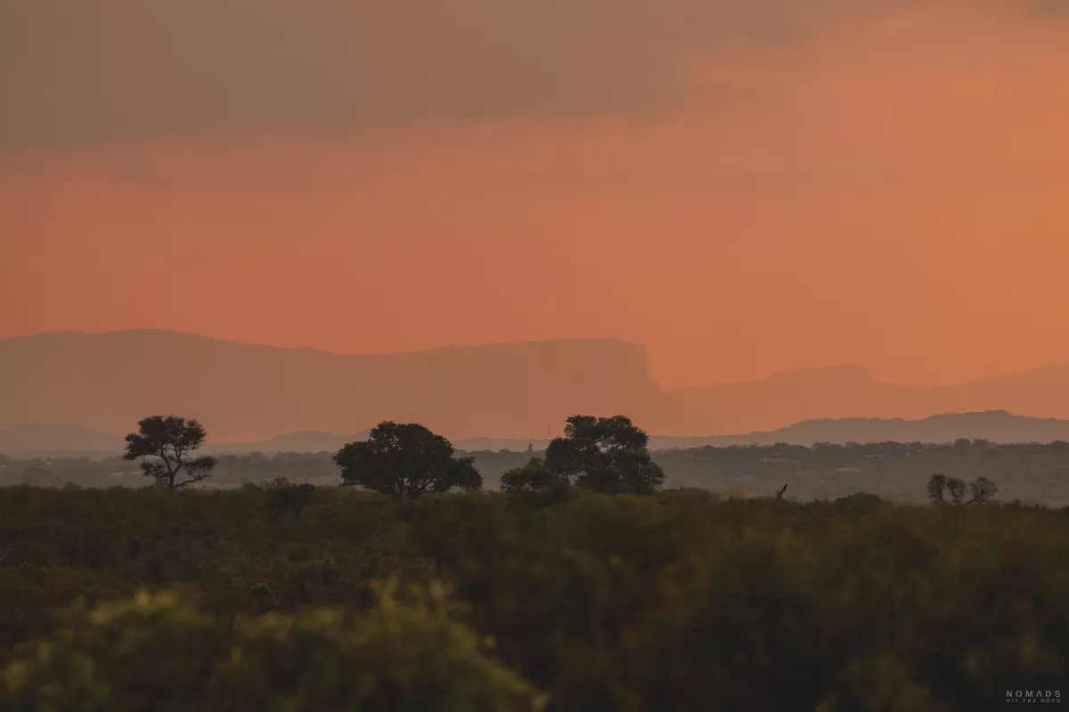 Sonnenuntergang im Kruger National Park