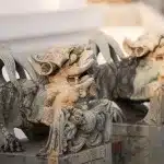 Statue im Wat Arun Tempel