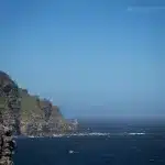 Ausblick auf das Meer und die Felsen am Cape Point