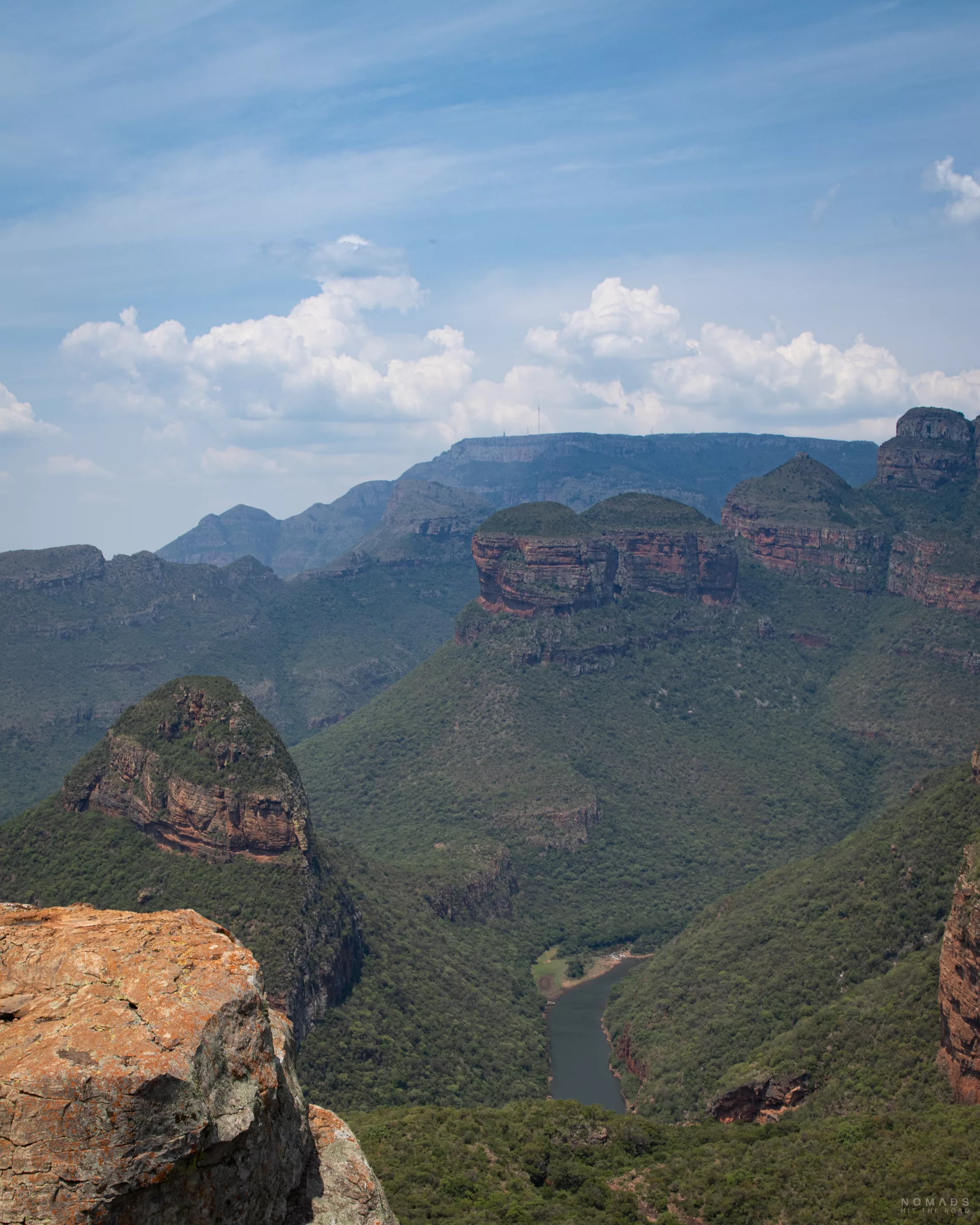 Blick von oben auf den Blyde River Canyon auf der Panorama Route