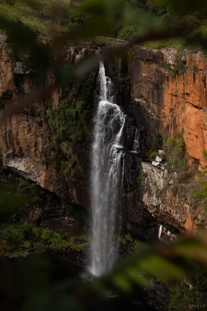 Wasserfall an den Berlin Falls auf der Panorama Route in Südafrika
