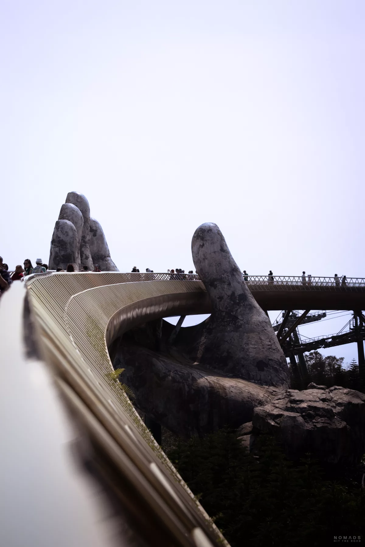 Golden Hands Bridge in Ba Na Hills in Vietnam