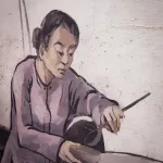 Street Art Frau am Kochen im Fresco Viertel