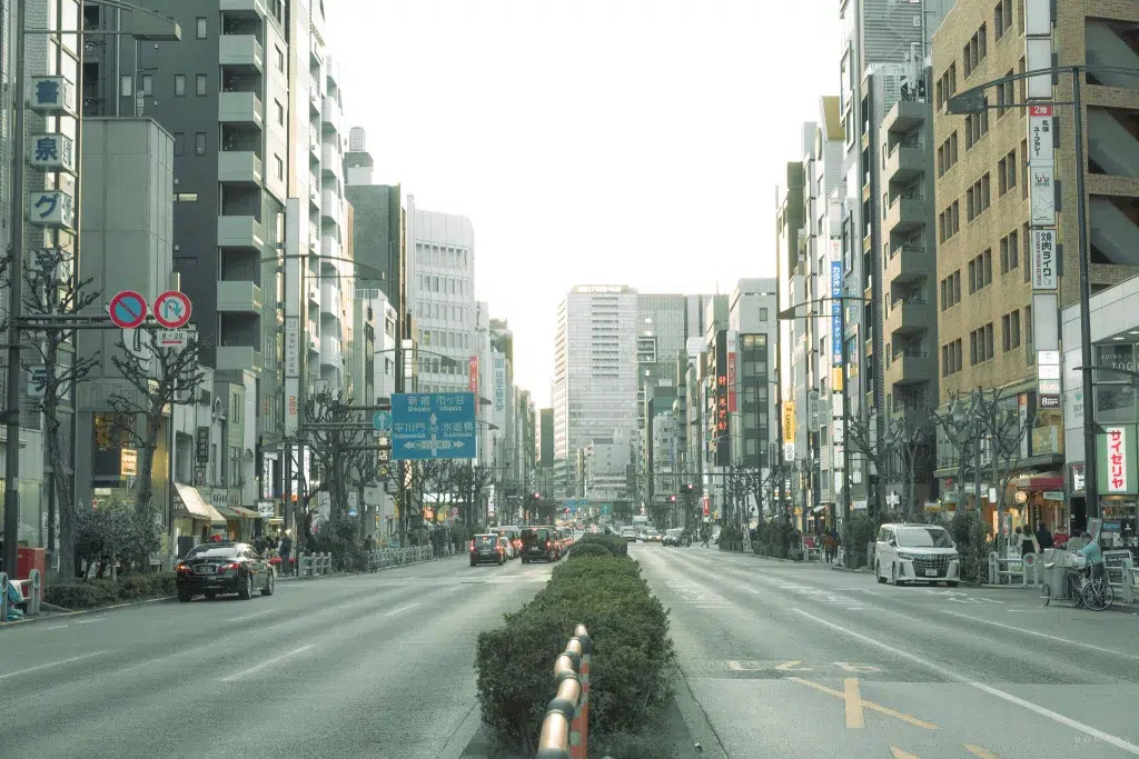 Straße in Jimbō-chō in auf Tokio Reise
