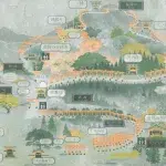 Karte des Fushimi Inari-Taisha Schreins in Kyoto