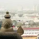 Blick auf Kuala Lumpur von den Batu Caves