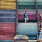 bunte Treppen bei den Batu Caves
