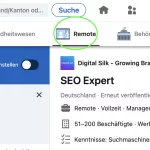 Jobangebot auf LinkedIn für Remote-Positionen für Digitale Nomaden
