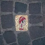 Mosaik Stein mit Frauenkopf