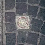 Mosaik Stein mit Schere