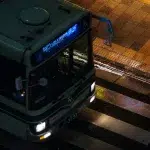 Bus bei Nacht in Japan