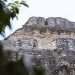 Nahaufnahme einer Maya Ruine