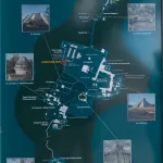 Karte der archäeologischen Zone Chichén Itzá