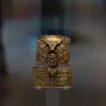 vergoldetes Metallfigur