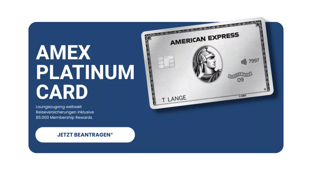 Amex Platinum Card mit 85000 Bonuspunkten als Banner