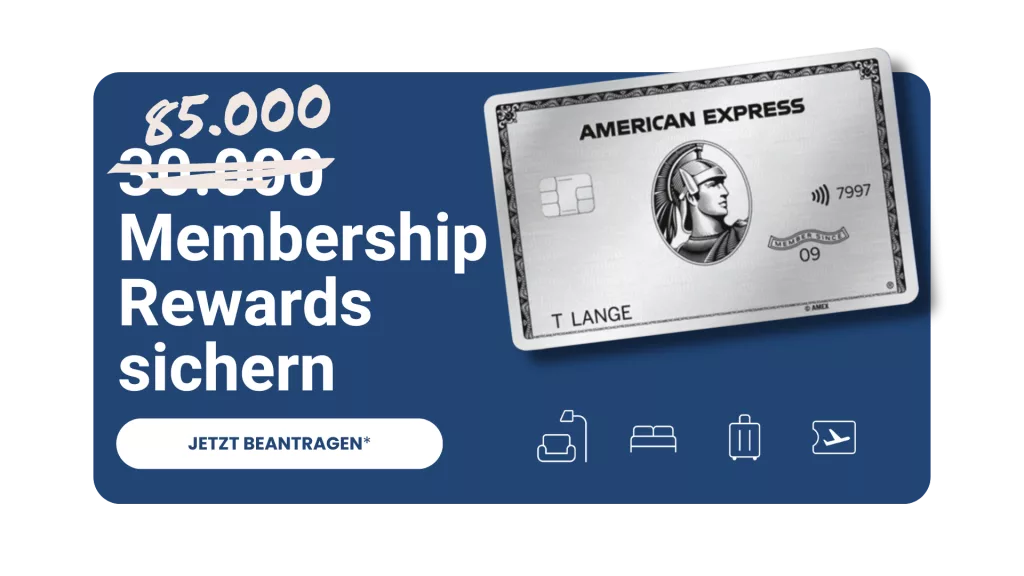 American Express Platinum Card mit 85.000 Punkten Bonus
