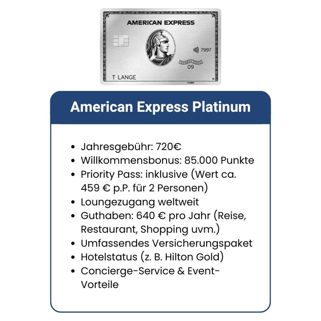 Amex Platinum Übersicht