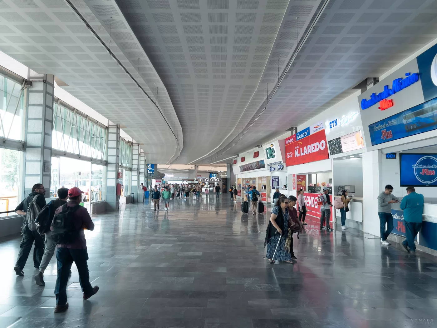 Innenbereich des Busbahnhofs Terminal del Norte in Mexiko City – Abfahrtsort der Busse nach Teotihuacan