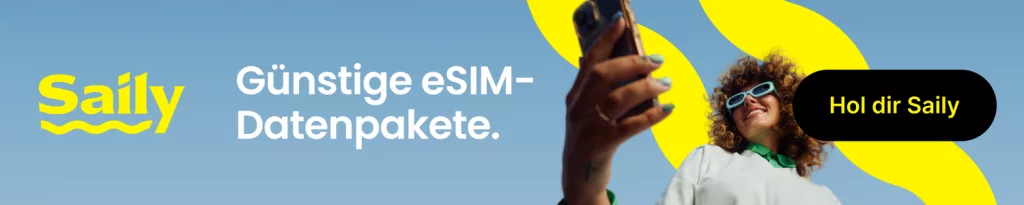 Banner für Saily eSIM