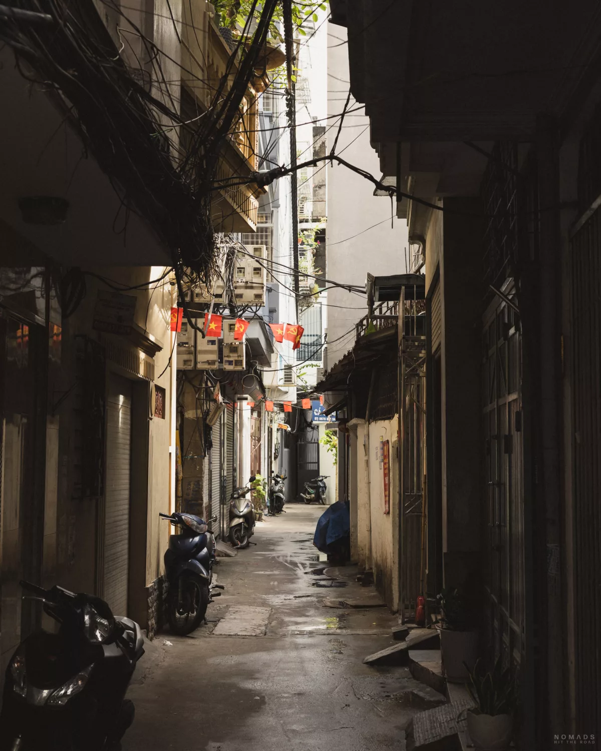 Enge Gasse in Yen Phu in Hanoi