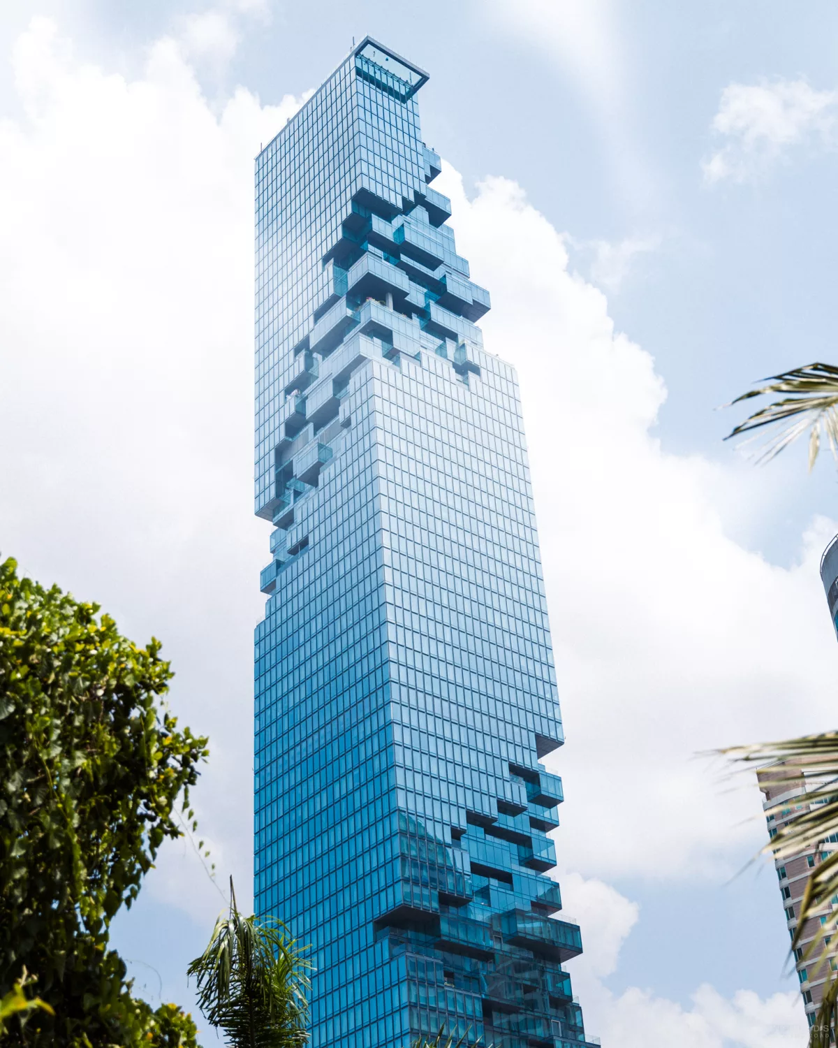Blick auf einer von Bangkok Sehenswürdigkeiten: King Power Mahanakhon