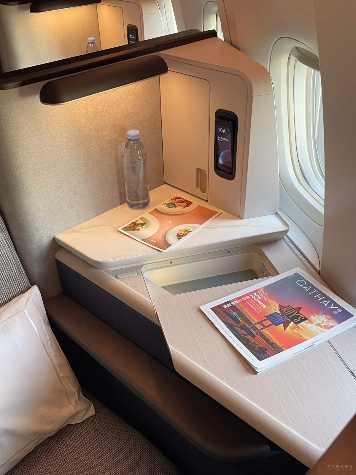 Business Class Sitzplatz von Cathay Pacific